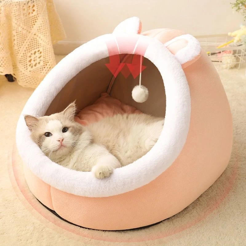 狗窝猫窝半封闭式冬季保暖四季通用泰迪大中小型犬宠物用品