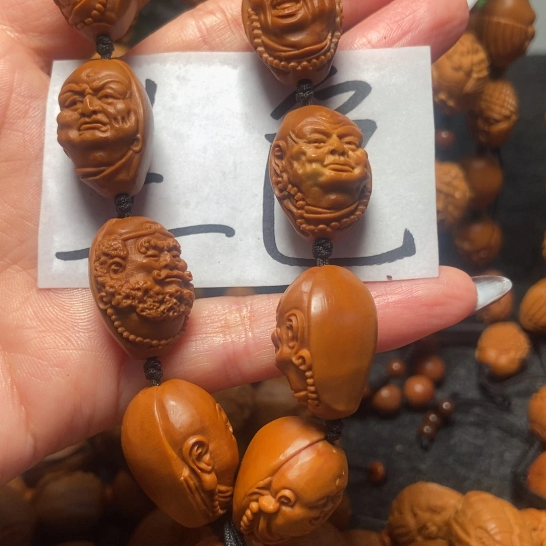 橄榄核手串/手链十大弟子手持微花