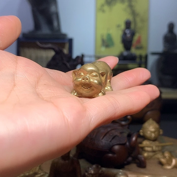 富***华铜茶宠 摆件 茶室空间