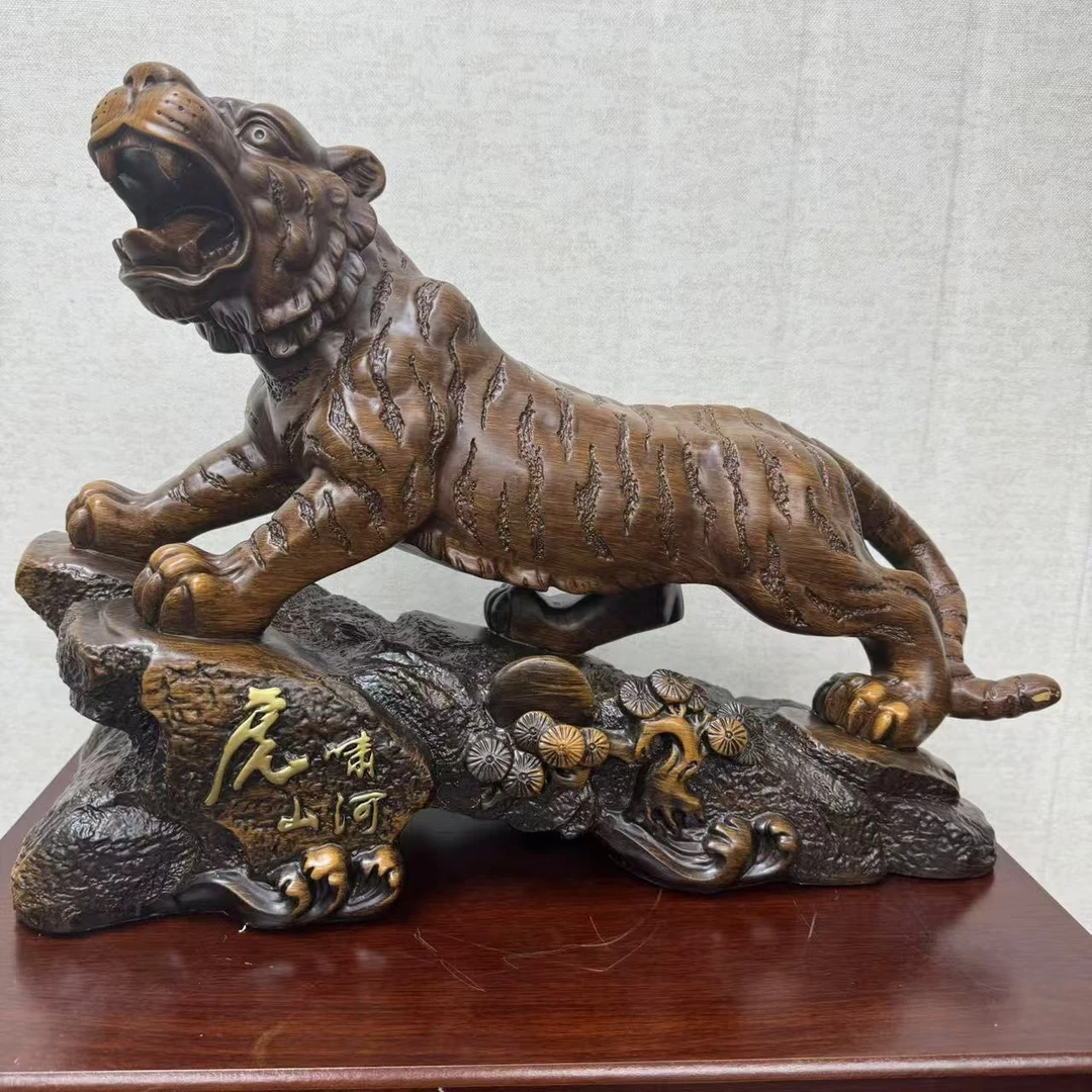 虎啸山河生肖虎摆件家居办公室桌面装饰工艺品