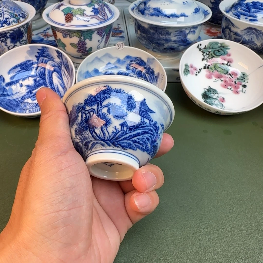 陶纯手工纯手绘茶具318