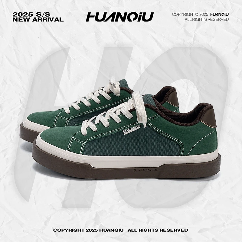 环球厚底增高板鞋男款2025秋季新款百搭潮流休闲鞋低帮通勤运动鞋
