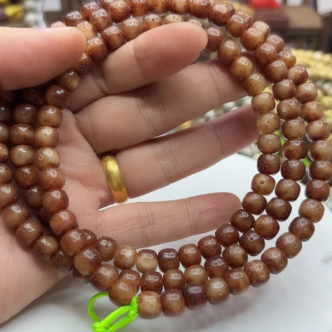 星月菩提吊坠87玉化果冻大留白