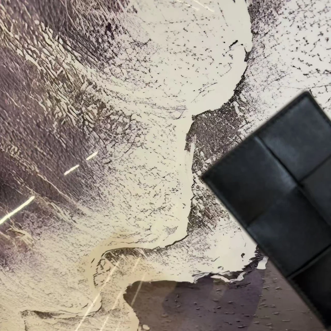 「温暖对白」黑色编织卡包