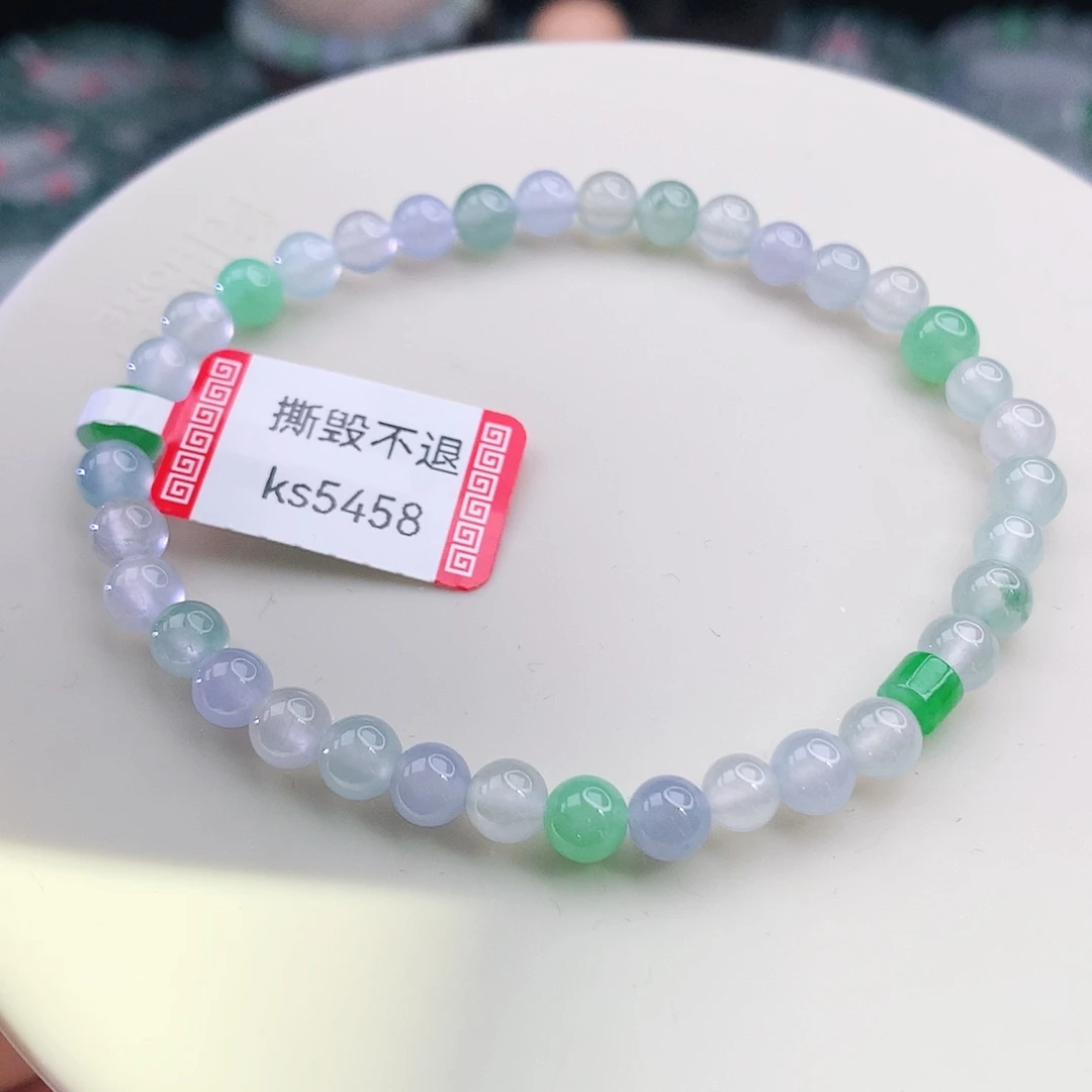 手链翡翠未镶嵌翡翠4.8mm
