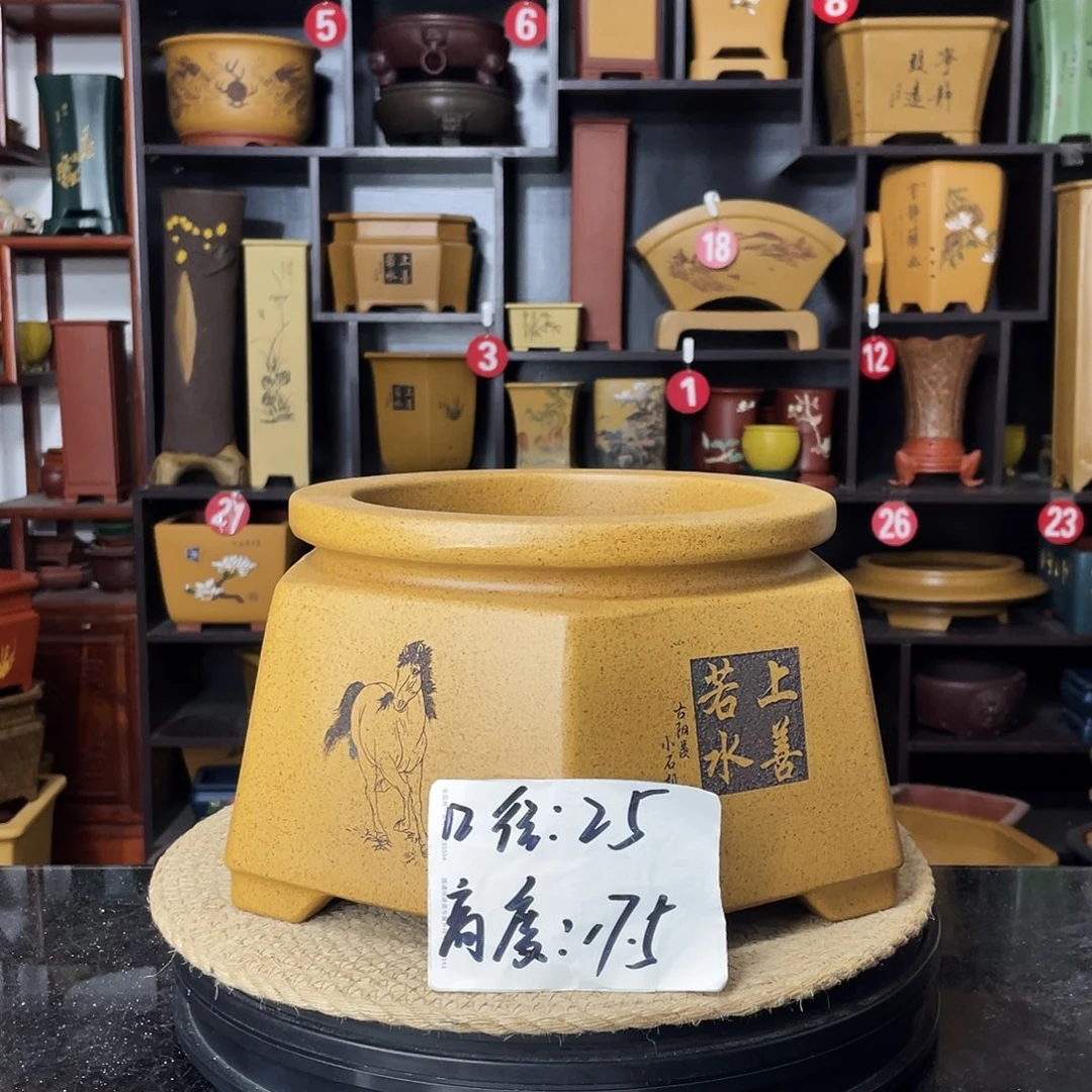 紫砂D-盆尚好婉秋紫砂花盆