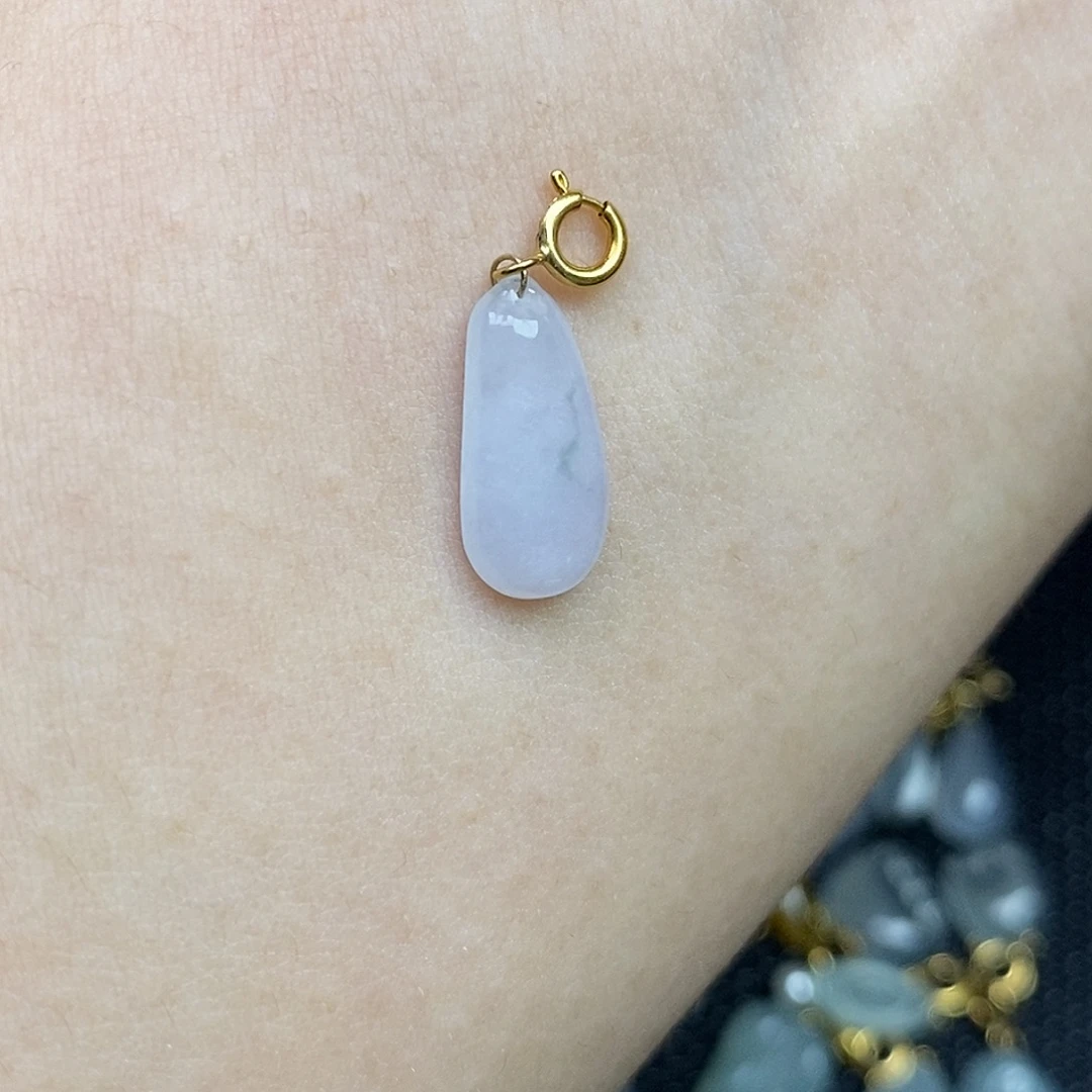 翡翠18K金镶嵌颈饰福瓜