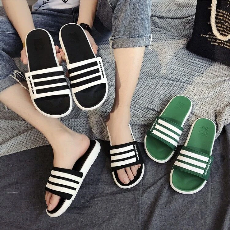 网红拖鞋男夏防滑软底外穿一字拖男士厚底潮流个性室外沙滩凉拖鞋