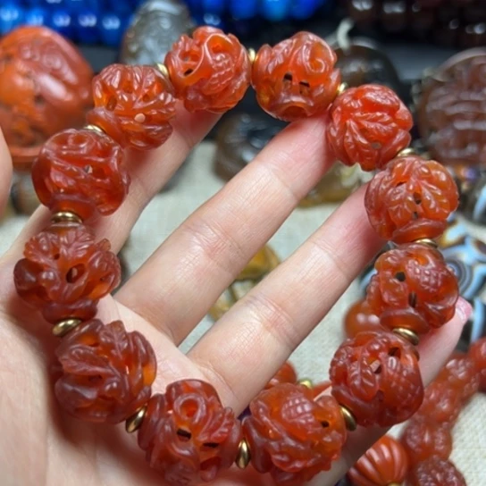 安***话玛瑙/玉髓未镶嵌颈饰