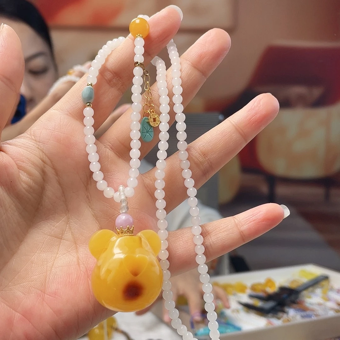 蜜蜡未镶嵌裸石蜜蜡吊坠
