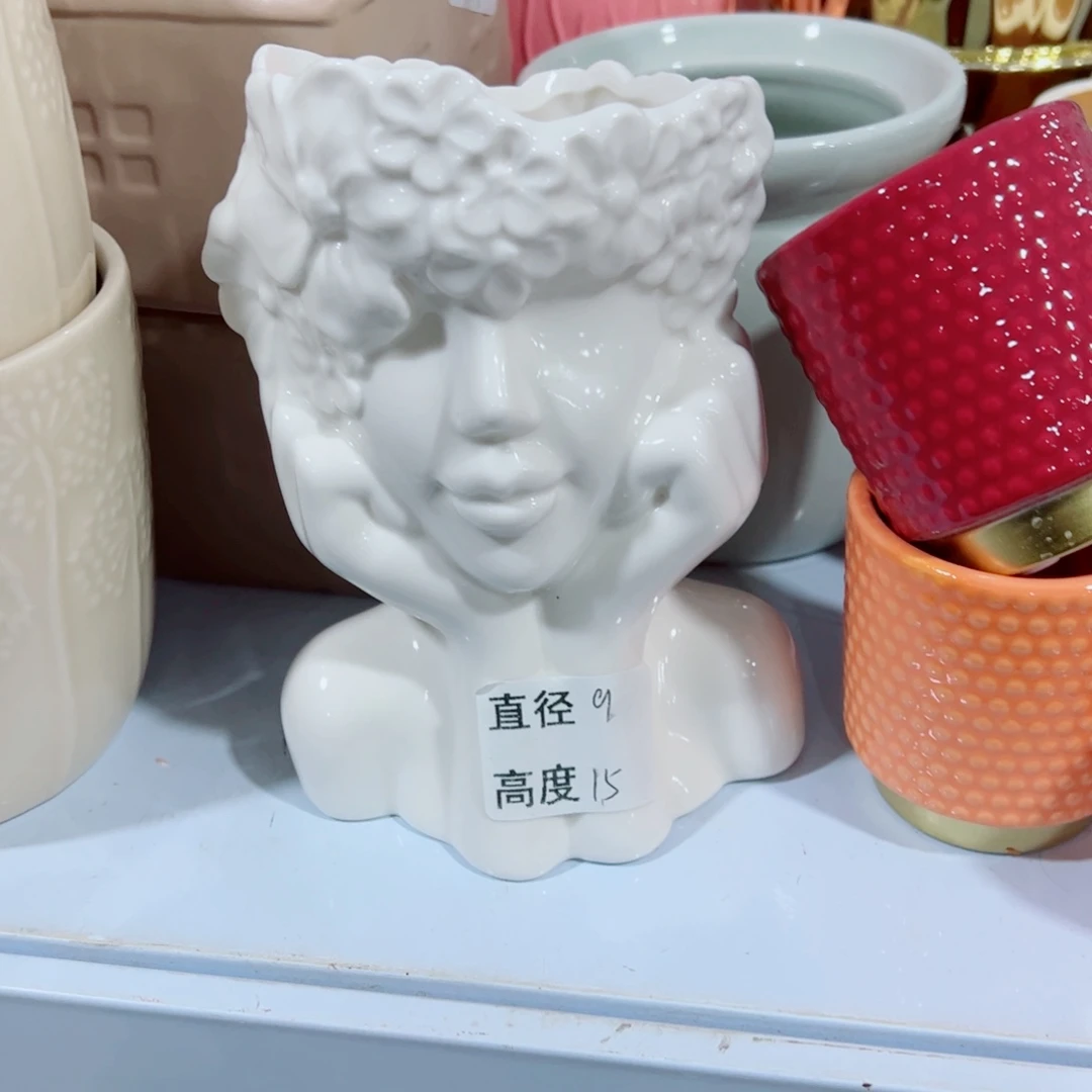 有孔，陶瓷花盆满10米包邮发货