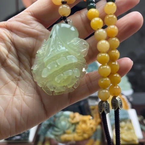 岫玉挂件未镶嵌挂件