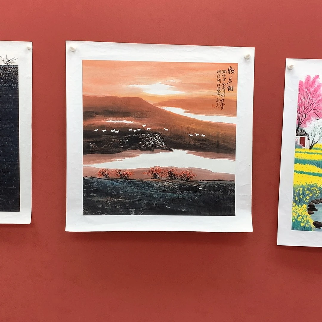 书法国画作品欣赏四尺整张