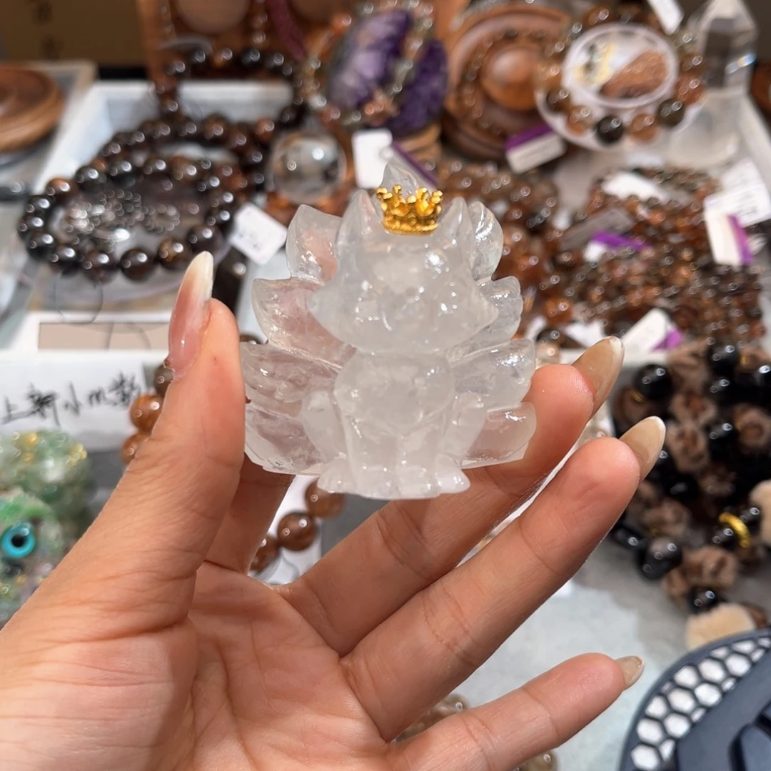 倩***凉未镶嵌水晶手链黑金超