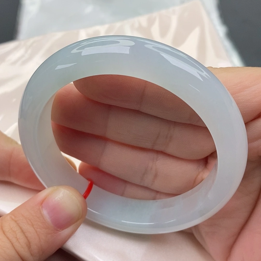 翡翠未镶嵌手镯58圈口