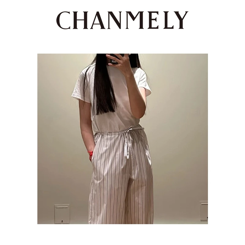 【CHANMITY】25/ss‘’row长期主义‘’随性利落亲肤百搭圆领T 恤025412