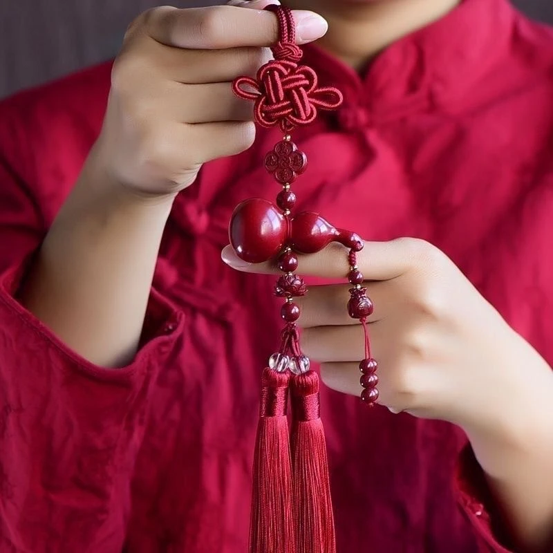 天然辰砂S级精品车挂无礼盒 D013