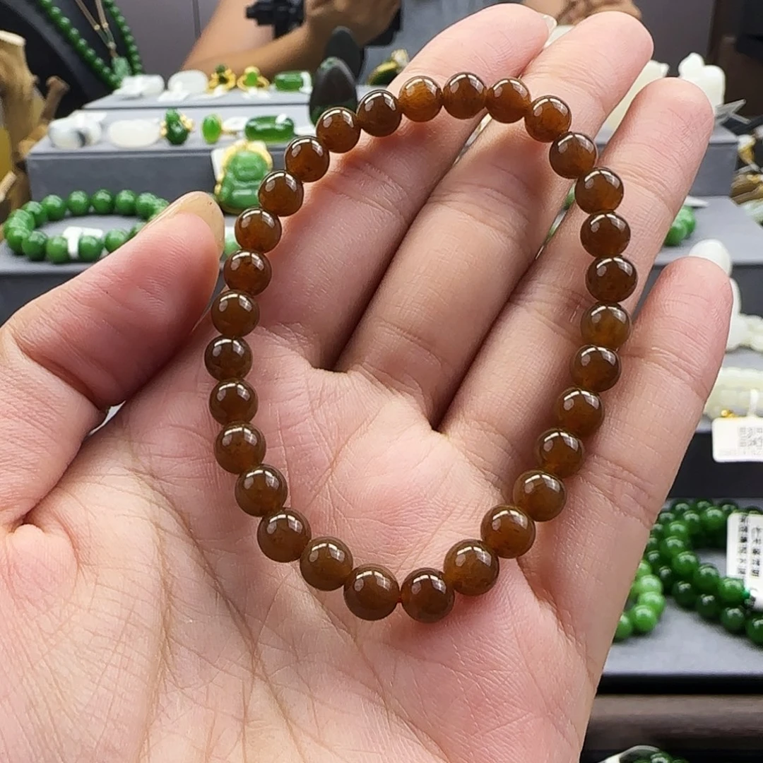 手串未镶嵌和田玉（糖玉）