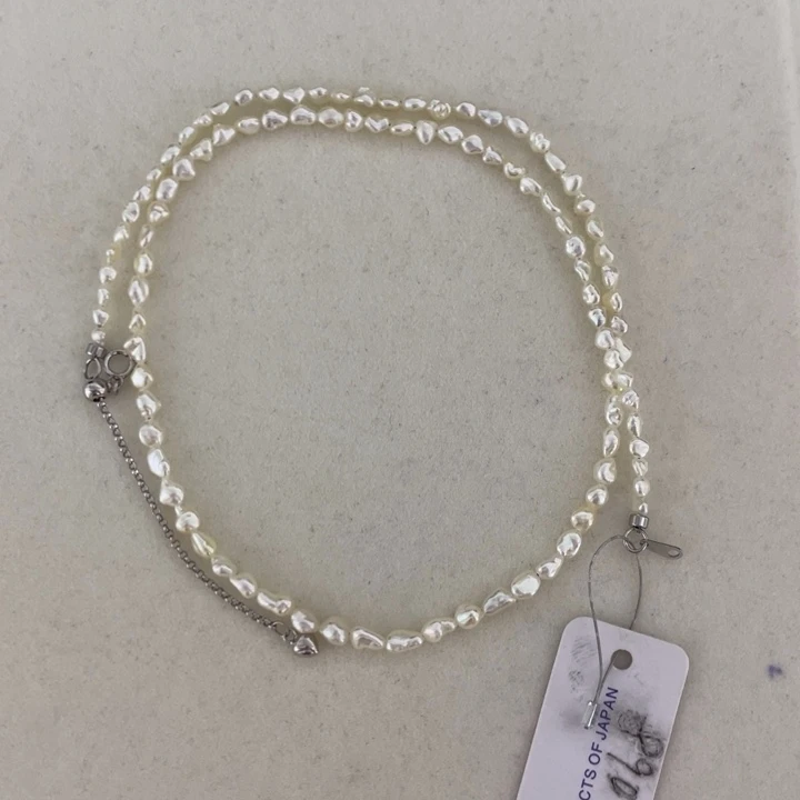 海水珍珠未镶嵌颈饰澳白keshi项链