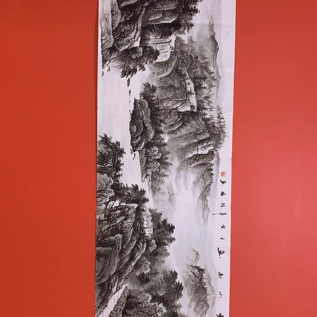 国画山水花鸟国画作品