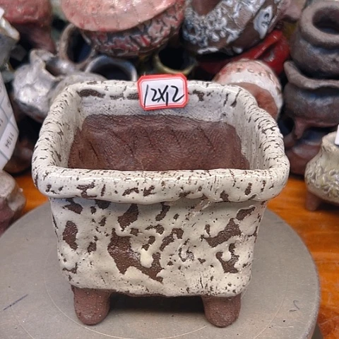 粗陶花盆手工花盆制作就这样
