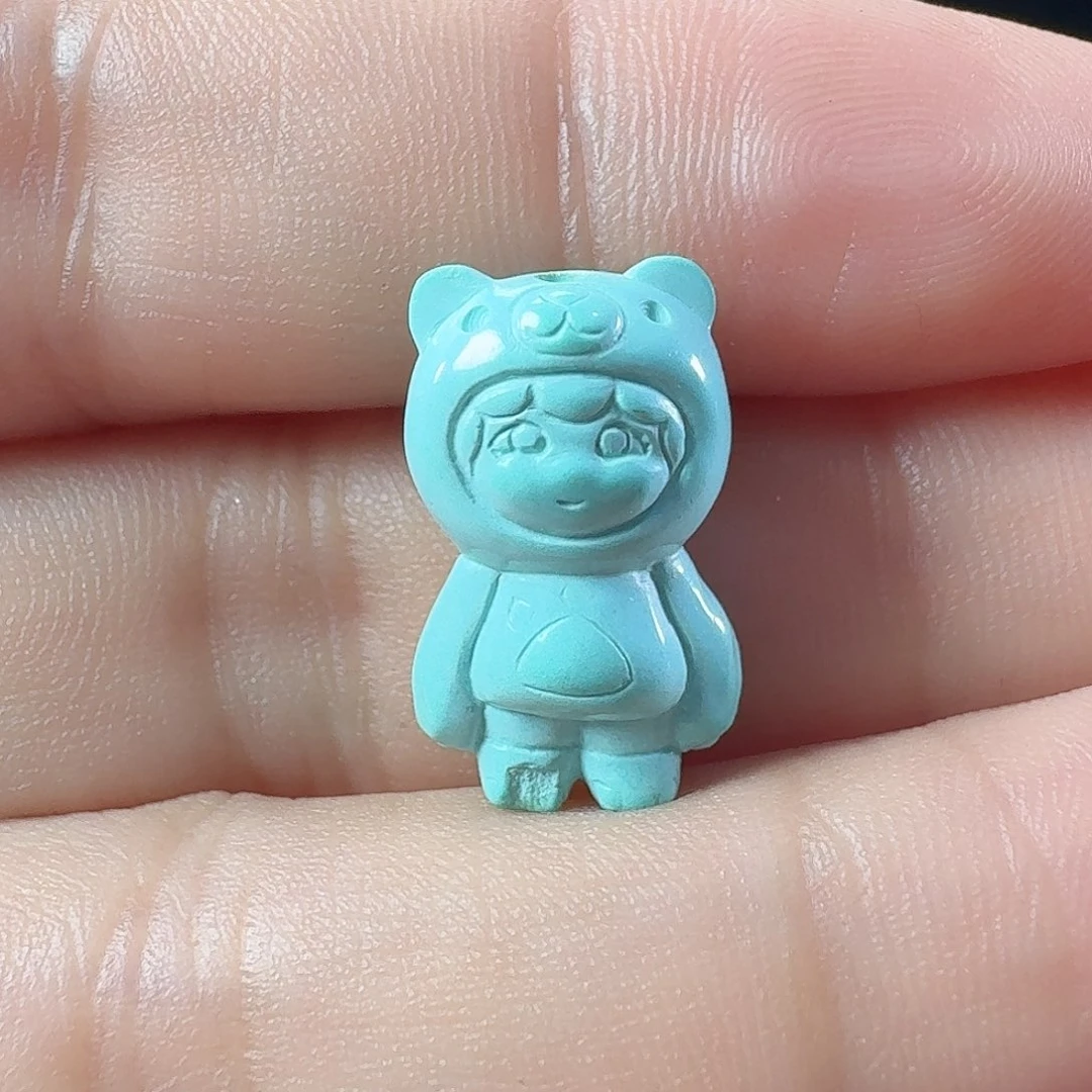 绿松石未镶嵌颈饰