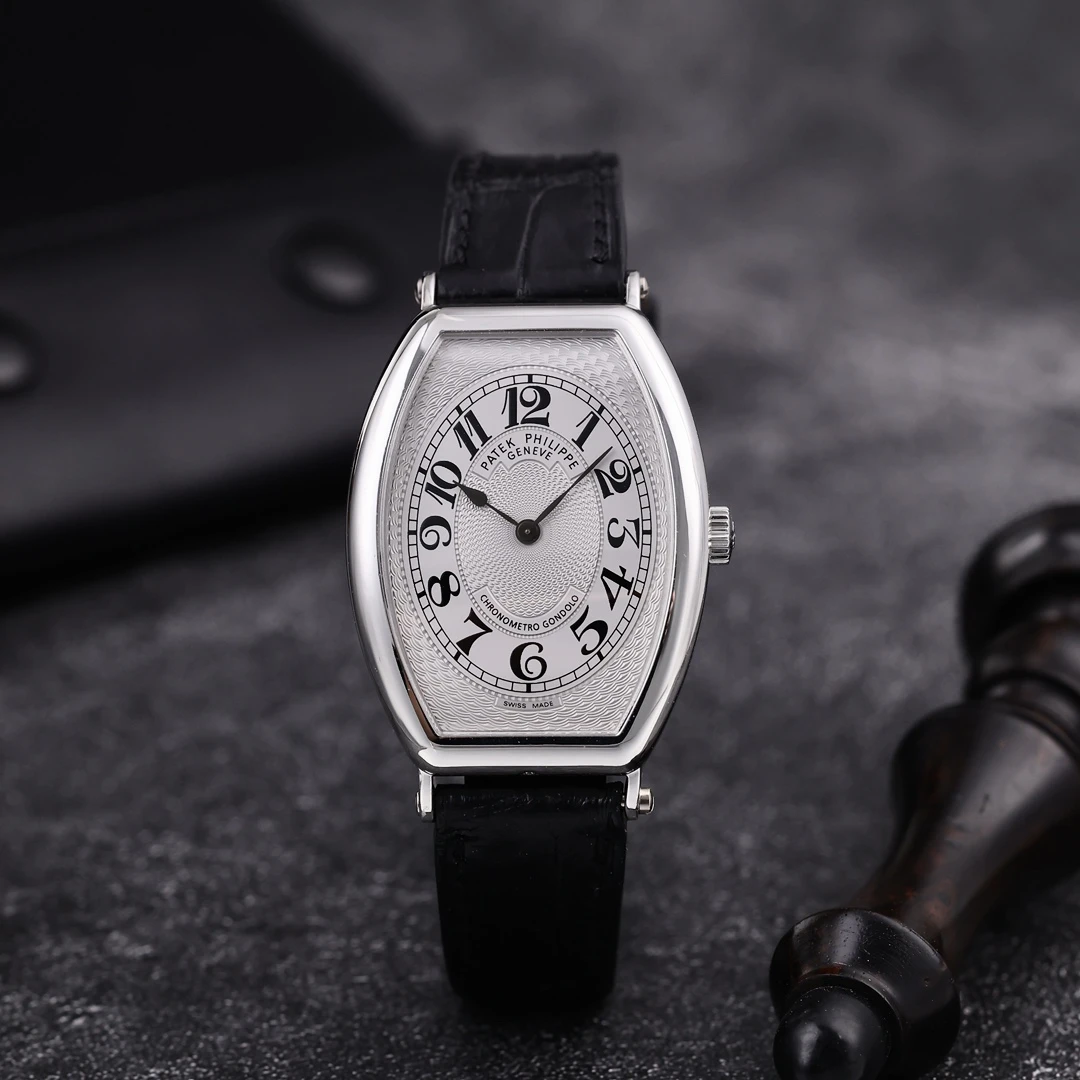 95新 Patek Philippe/百达翡丽 5098P 银灰盘 双P55字头 单表