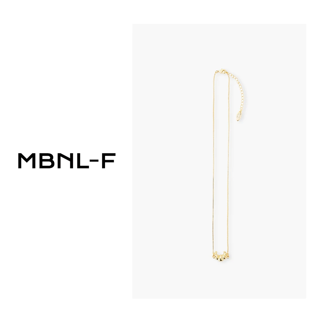 铜合金项链  法式轻奢复古小牛角包坠链项链 秦磊XM-ZB6038