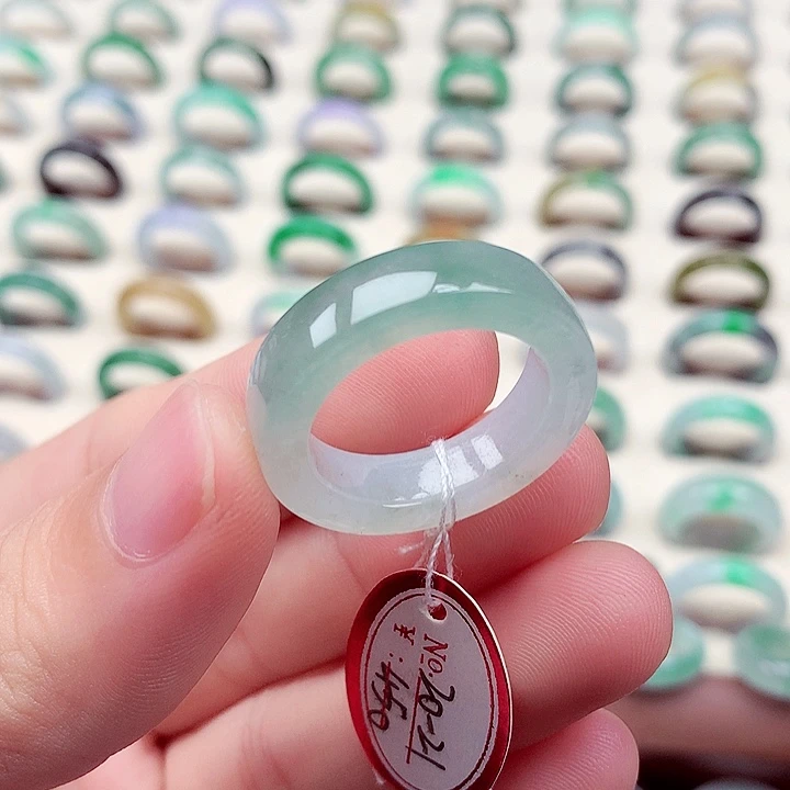 未镶嵌戒指翡翠20-21号