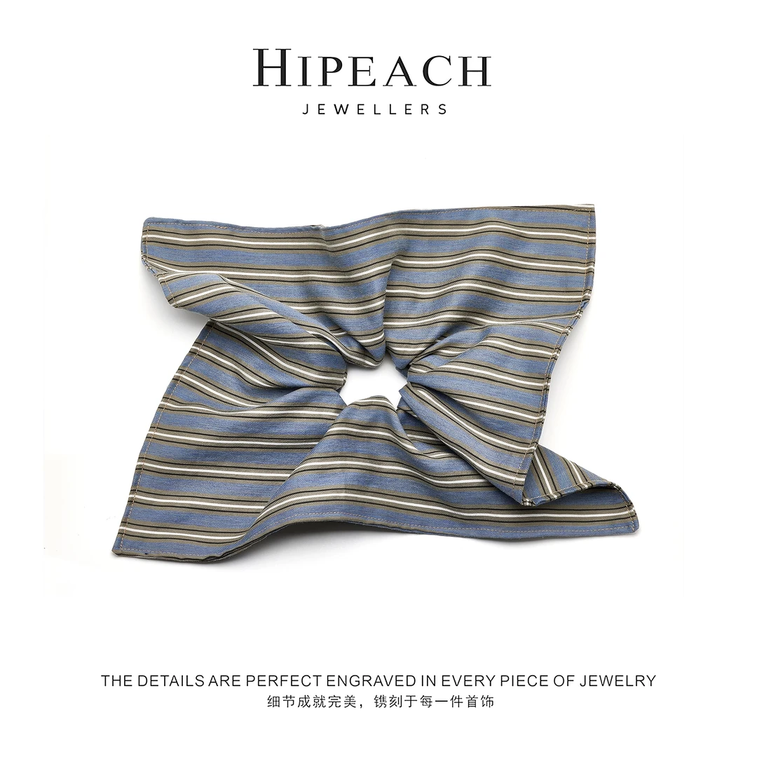 韩系慵懒条纹方巾发圈041-043