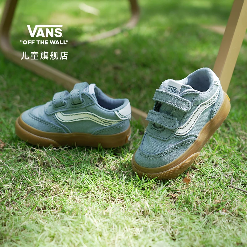 【新品】Vans童鞋儿童四季款Brooklyn LS V魔术贴宝宝鞋