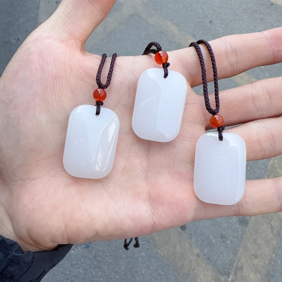 天然金丝玉无事牌吊坠约9*23*33mm左右多样性拍一发一ly