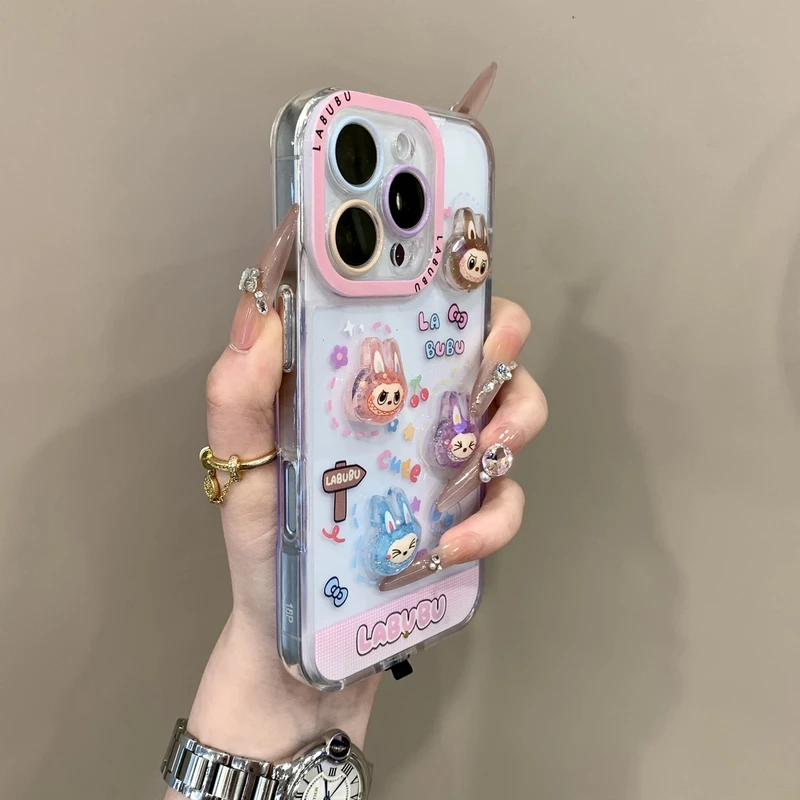 来电闪彩色适用苹果16promax手机壳15ori可爱14网红13/12女