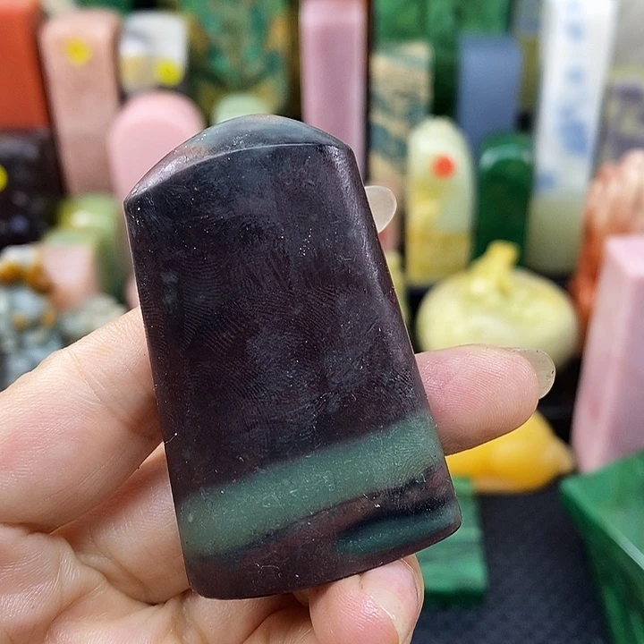 老***步印石青田石贵州石头