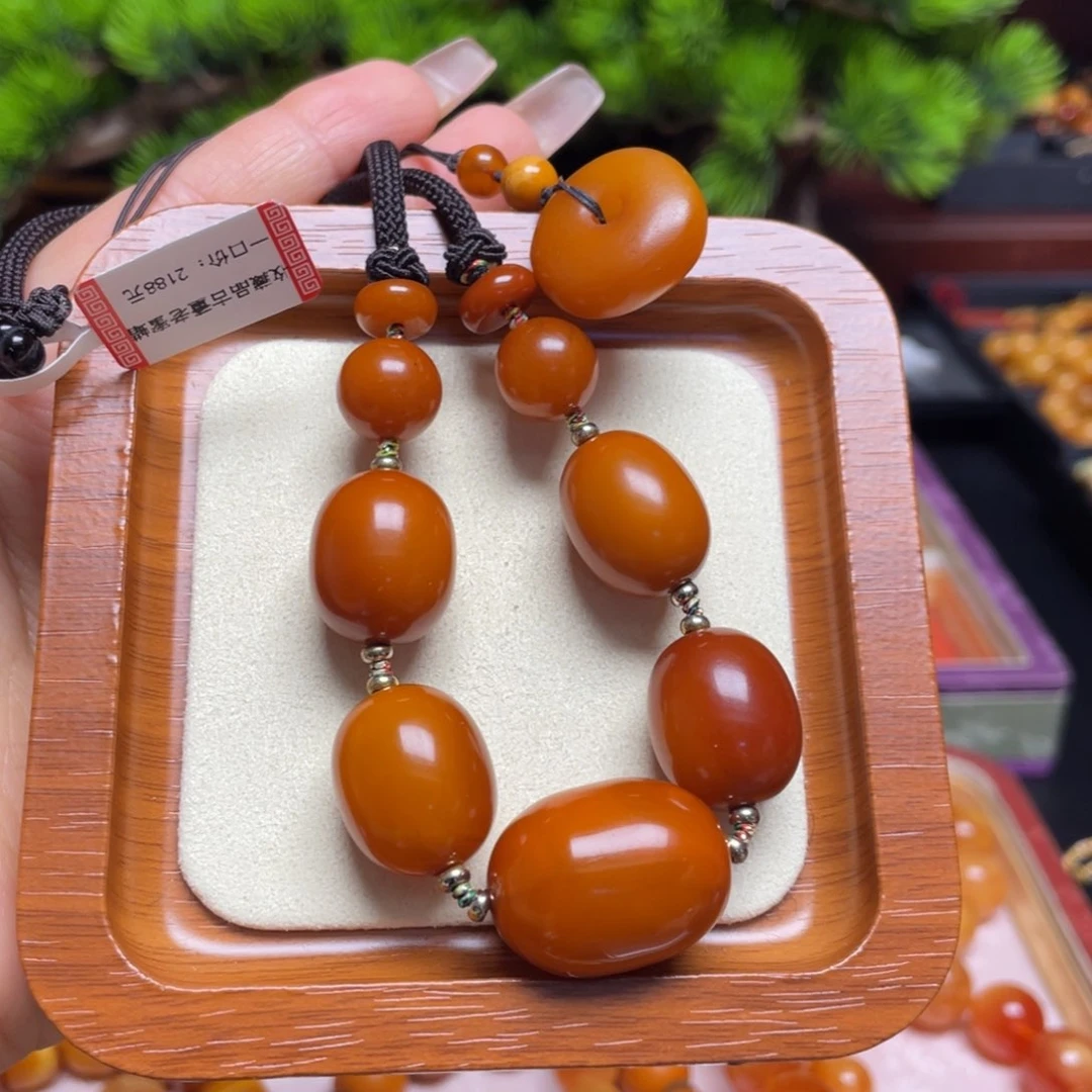 未镶嵌颈饰蜜蜡项链