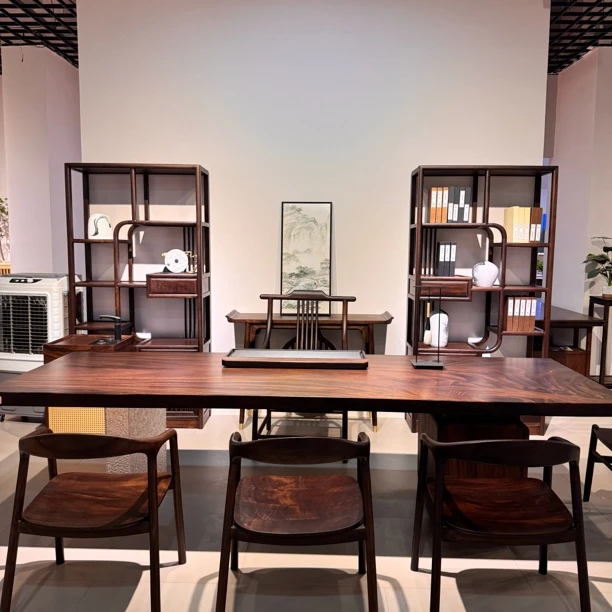 南美胡桃木实木原木大板可做茶桌书桌餐桌办公桌学习桌全款链接