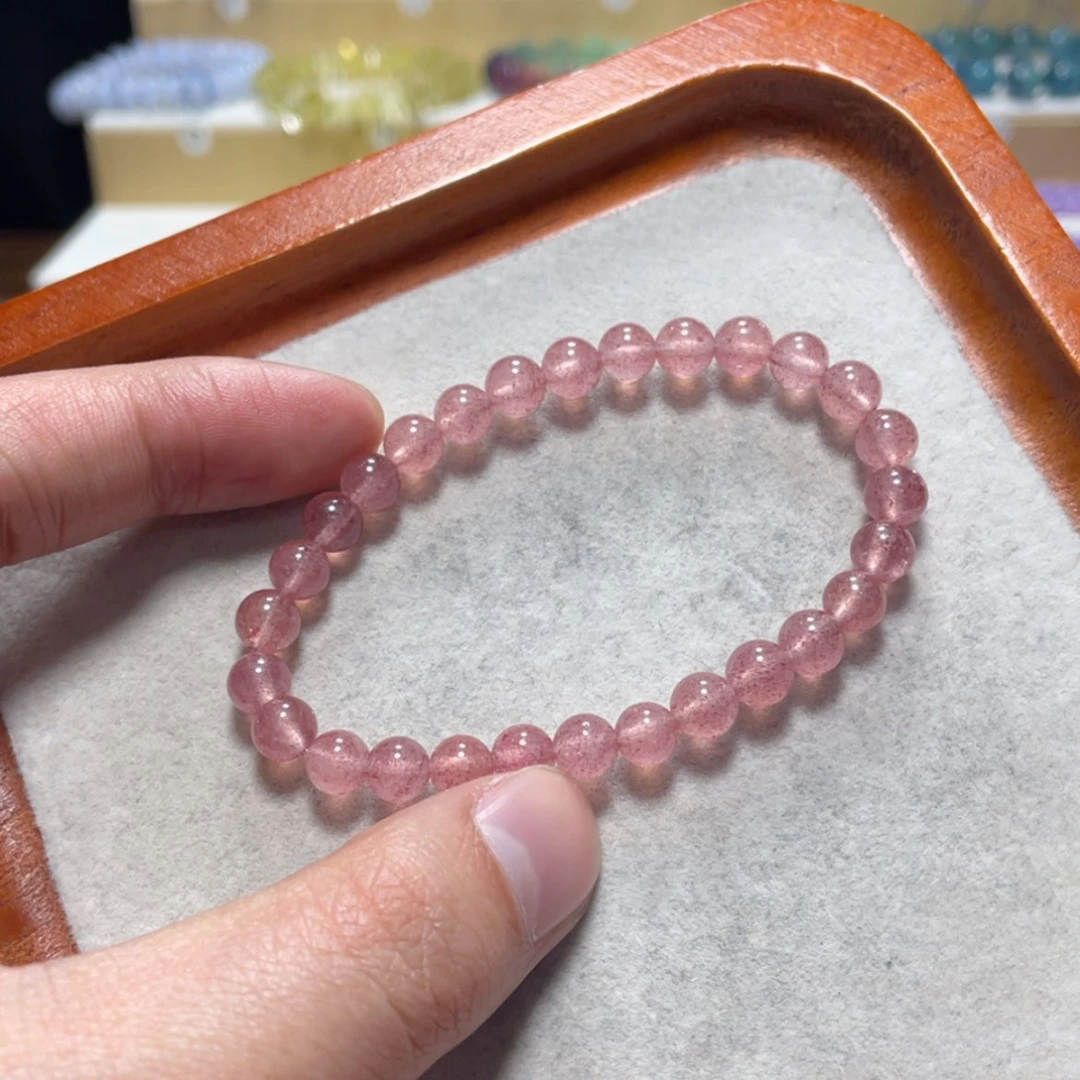 【闪购商品】水晶手串银S800镀金镶嵌悟*^