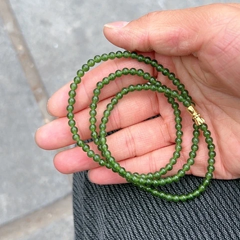 【闪购商品】和田玉（碧玉）未镶嵌项链