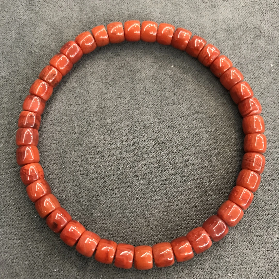 【欣妈珠宝】5918#瓦西南红单圈手串（5.5-6mm）