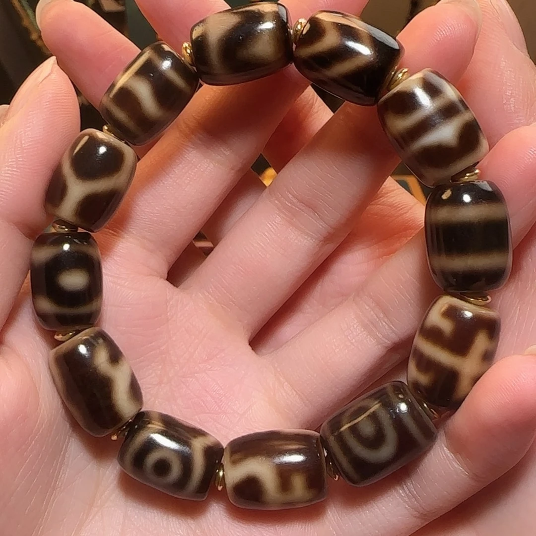 玛瑙吊坠18K金镶嵌