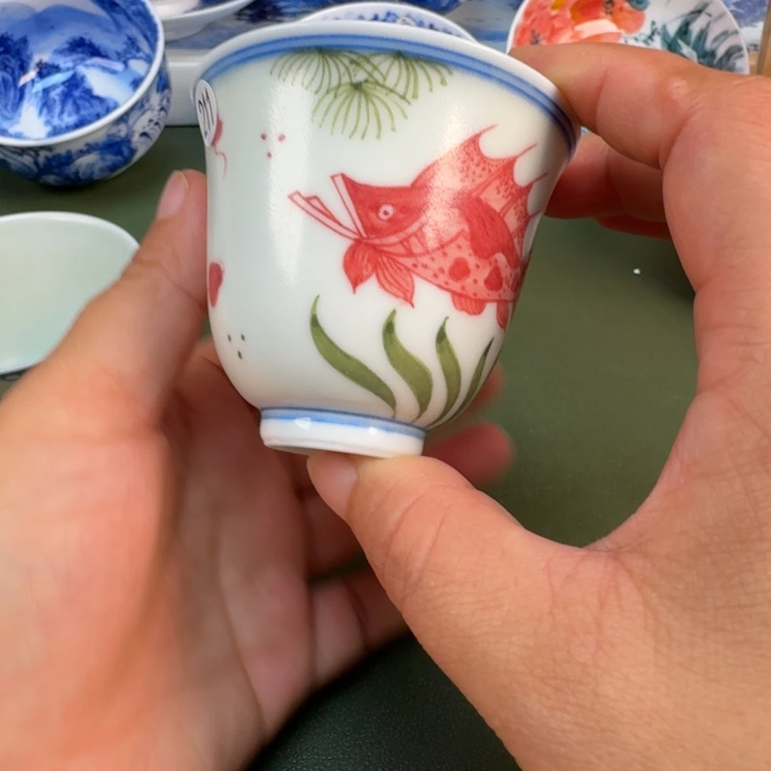 陶瓷景德镇纯手绘茶具圆211