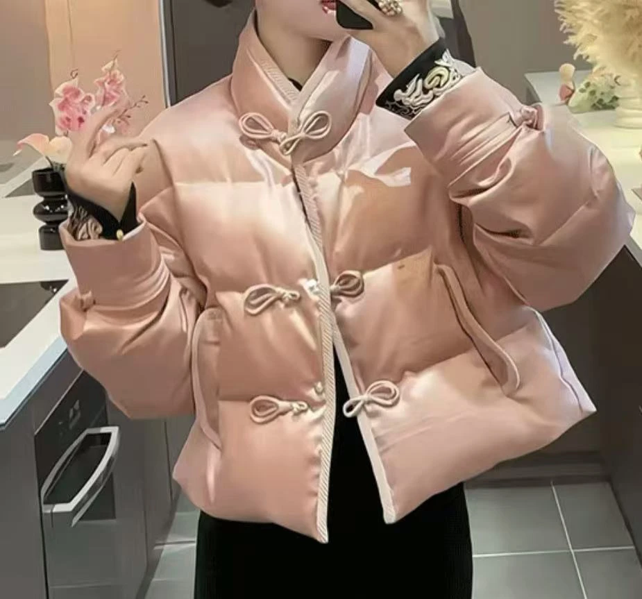 2024冬季新款中式国风冬季设计感新款盘扣外套保暖外套1228