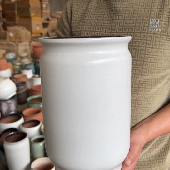 紫砂花盆高32口20————