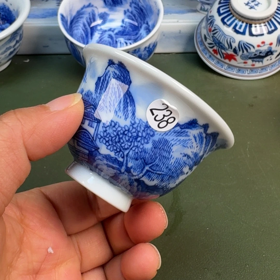 陶景德镇纯手绘茶具圆圆238