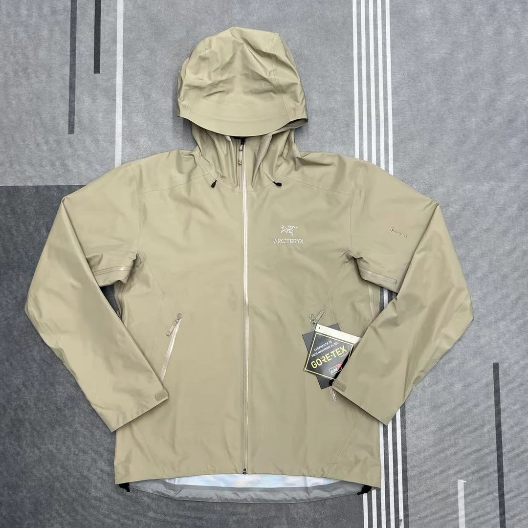 未使用 ARC'TERYX/始祖鸟 男软壳防风防水连帽冲锋衣休闲运动外套