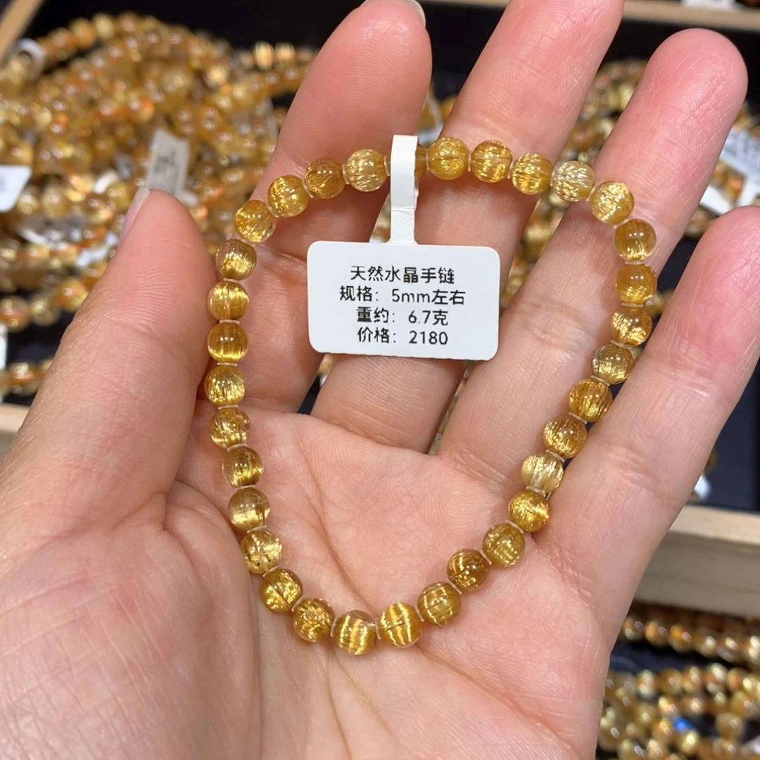 水晶手链未镶嵌车*模手链5mm 瑾