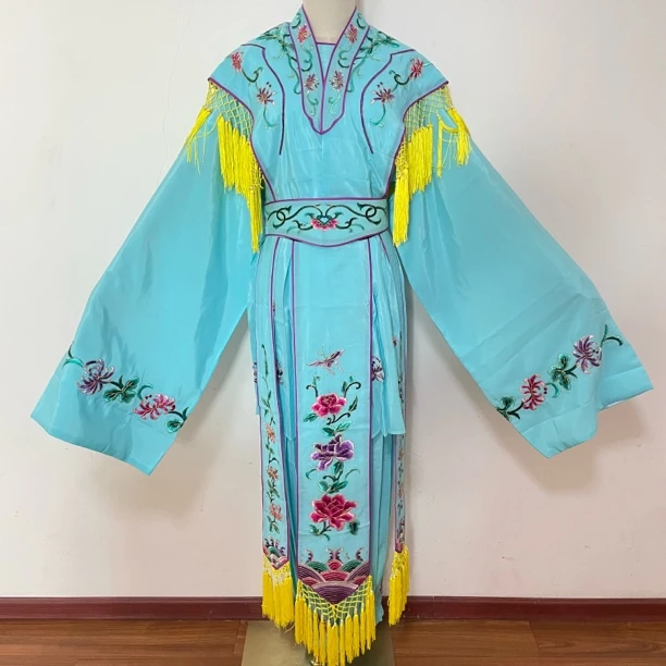 戏装京剧越剧戏曲舞蹈演出服装新款青衣花旦水袖七仙女大古装