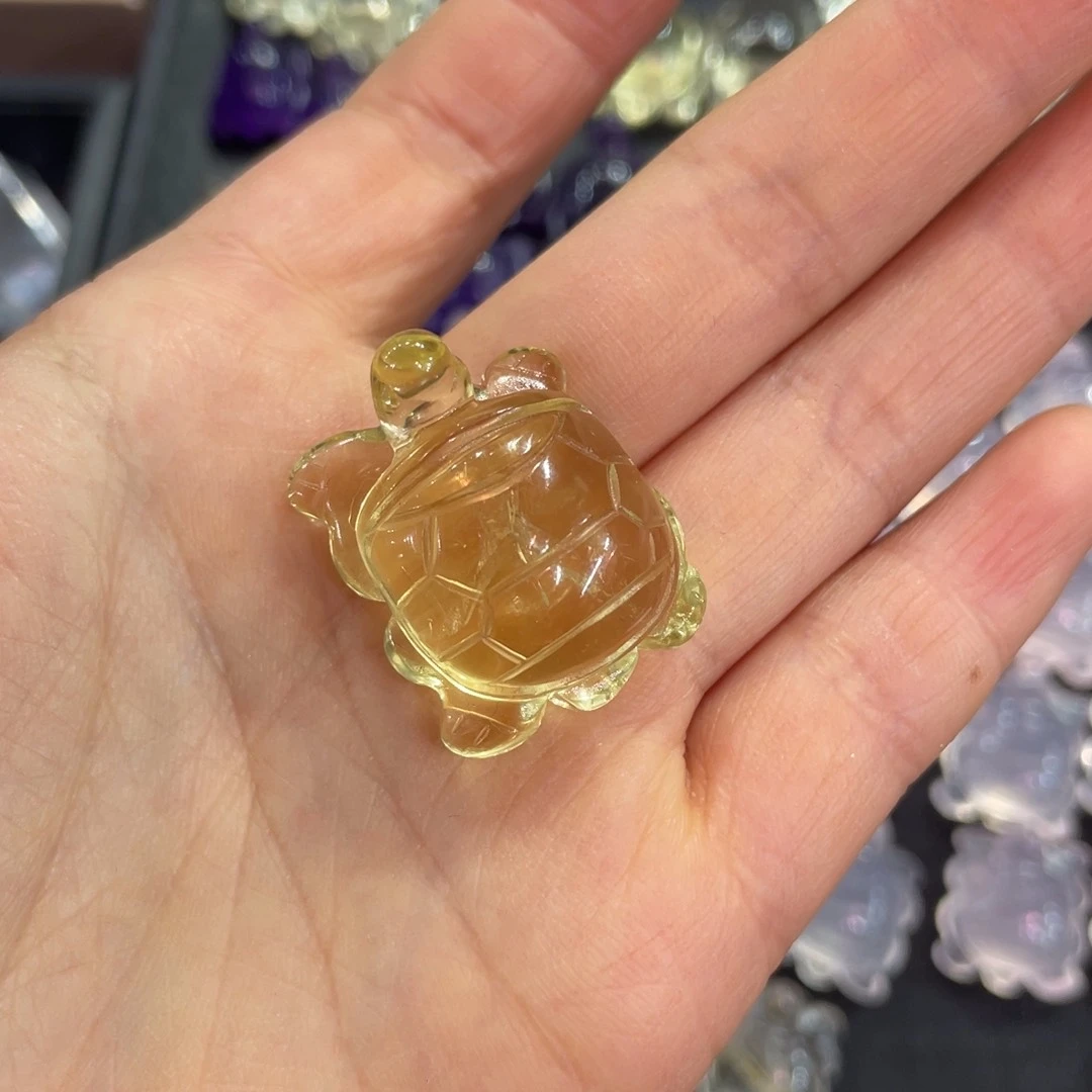 黄晶吊坠未镶嵌x*h乌龟