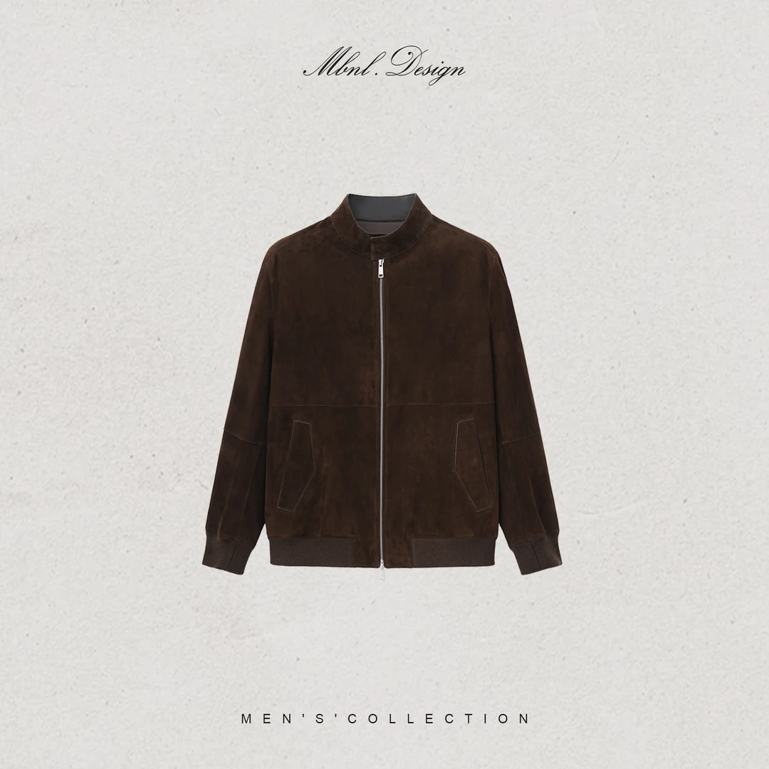 MBNL-F「Suede Core」秦磊男装0.8厚度100绵羊皮夹克LL-WWT0081