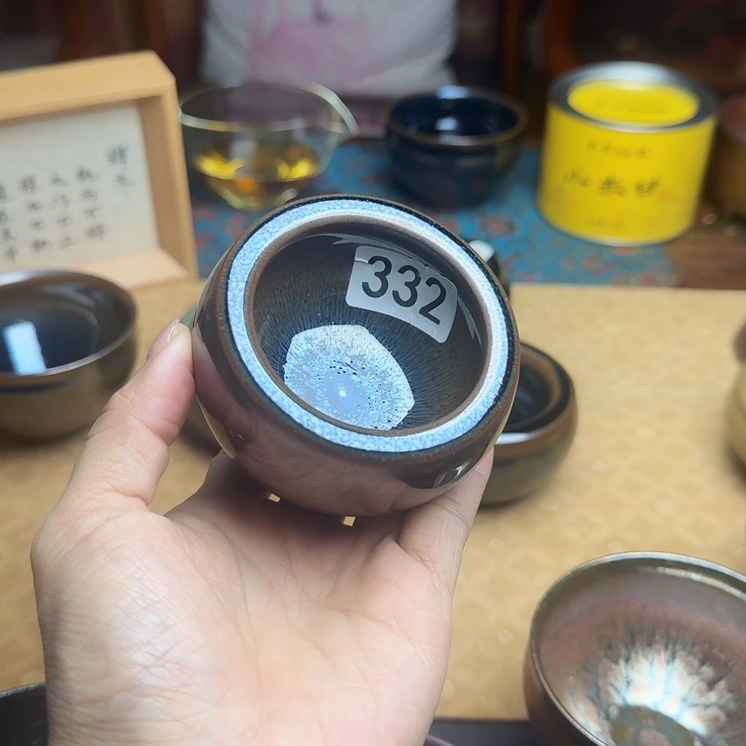 茶盏332 建窑建盏·「顿悟」柴烧·手工·原矿·铁胎